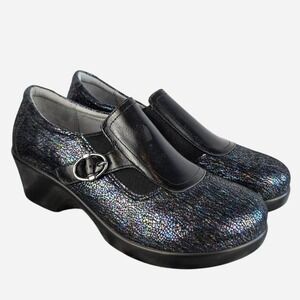 Alegria Enyah Myriad Iridescent Mary Jane Clog Buckle Slip Resistant EU 39 US 9